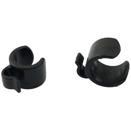 TAODAN 20/25mm Plastic Tripod Microphone Stand Cable Clip (10pcs) - Black