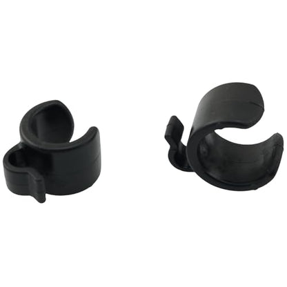 TAODAN 20/25mm Plastic Tripod Microphone Stand Cable Clip (10pcs) - Black