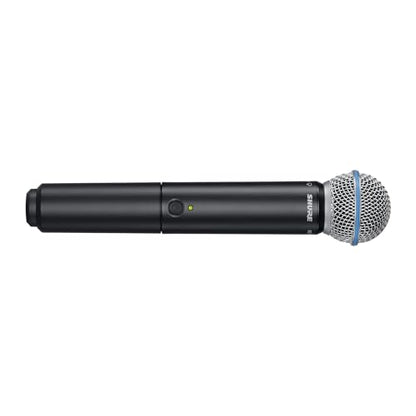 Shure BLX288/B58 Dual-Channel Wireless Audio System J11 Band (596–620 MHz) – BLX88 Receiver, (2) BLX2 Transmitters with Beta 58A Mic, Up to 14 Hr Battery, 300 ft Range | BLX88 Receiver, (2) BLX2 Transmitters with Beta 58A Mic, Up to 14 Hr Battery, 300 ft