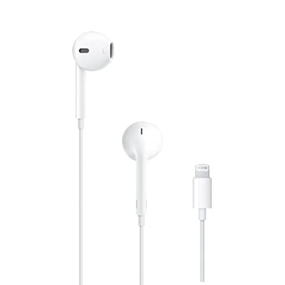 Apple EarPods Headphones with Lightning Connector, Wired Ear Buds for iPhone with Built-in Remote to Control Music, Phone Calls, and Volume | Lightning connector with in-line controller and microphone for music, video playback and phone calls - style: Lig