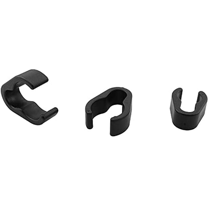 TAODAN 30PCS Durable and Flexible ABS Plastic Clips Mic Cable Clips Universal Microphone Boompole Cable Clip Set Speech Microphone Holder Clip(15, 20, 25mm, each 10 pieces)