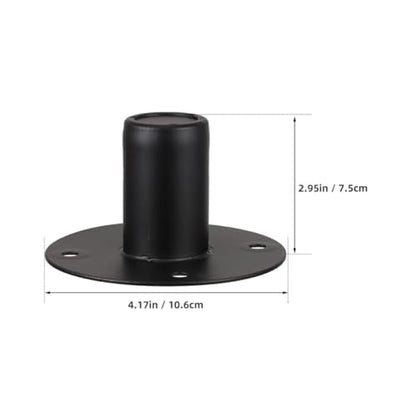 Iron Speaker Stand Base for Stable Audio Mounting, Black