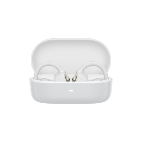 Lenovo Open Ear Clip On Earbuds X500 Bluetooth 6.0 Wireless Earbuds with 11 mm Drivers, Open Ear Ergonomic Design, Dual Device Connectivity, Built in Mic, Fast Charge, White - color: White