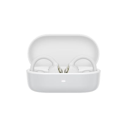 Lenovo Open Ear Clip On Earbuds X500 Bluetooth 6.0 Wireless Earbuds with 11 mm Drivers, Open Ear Ergonomic Design, Dual Device Connectivity, Built in Mic, Fast Charge, White - color: White