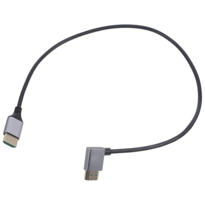 Alasum Right Angle Video Cable Connector for Monitors and Tvs Flexible Connector Wire Male to Male Adapter for Home Theater and Gaming Systems