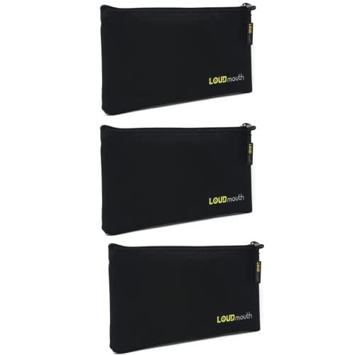 LOUDmouth Zippered Pouch for Handheld Wired Microphones | Mic Bag | 9.25" x 5" (3 Pack) - size: 3 Pack