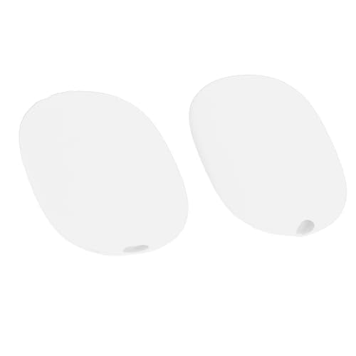 Headphone Protective Cover Kit for iOS Over Ear Headset, Silicone Headband Pad Beam Cushion Earpad Ear Cup Covers Set, Replacement Protector with Precise Openings, Washable (White) - color: White