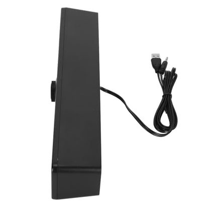 ANGGREK USB Computer Speakers, Prevent Magnetic Technology Volume Knob Wired Desktop Soundbar Simple for Laptop