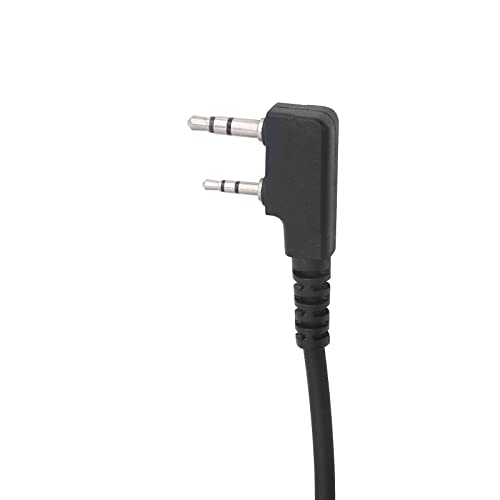 2pack K1 Earbud Headset with PTT Mic, in Ear Earpiece for Baofeng UV-5R UV-82 UV-82HP BF-888S BF-F8HP AR-152 Arcshell Retevis RT17 RT18 RT19 RT21 RT22 RT27 RT68 RB26 H-777 Kenwood 2-Pin Radios