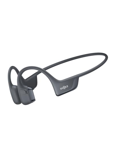 SHOKZ OpenRun Pro 2 Bone Conduction Bluetooth Sport Headphones, Black | Bundle with Reflective Strip；Open-ear awareness; DualPitch premium sound；Smart Mic; IP55; 12H battery; Running/cycling/hiking - color: Black, size: Standard