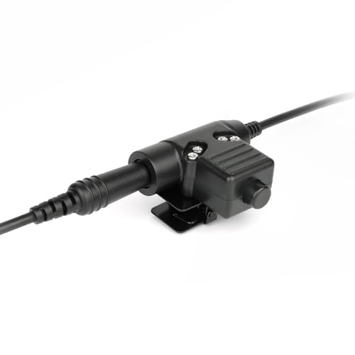 U94 2-Pin PTT Tactical Adapter for Kenwood/BaoFeng UV-5R Radios | 7.1mm TP-120 Military Connector