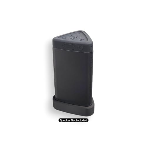Wall Mount Cradle for OontZ Angle 3 Bluetooth Speaker – Includes Genuine 3M Command Strips, No-Drill Adhesive Holder for Walls, Mirrors, Tile & Glass – Space-Saving Bracket (Speaker Not Included)