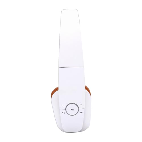 Wireless Headphones, Foldable Lightweight Comfortable Noise Cancelling Headphones, Over Ear with Dual Device Connectivity for Home Office and Mobile Use (White) - color: White