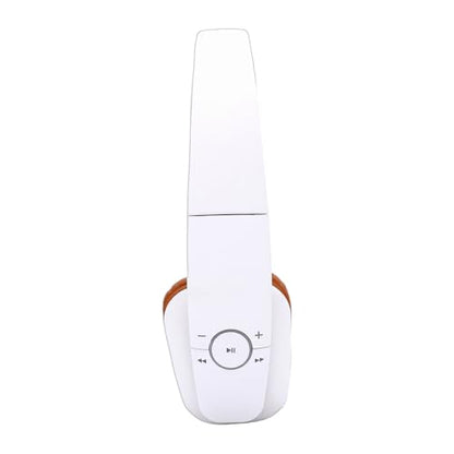 Focket Headphones Over Ear, 50H Playtime Foldable Wireless Headphones Lightweight Comfortable Headset with Dual Device Connectivity for Home Office Travel Work (White) - color: White