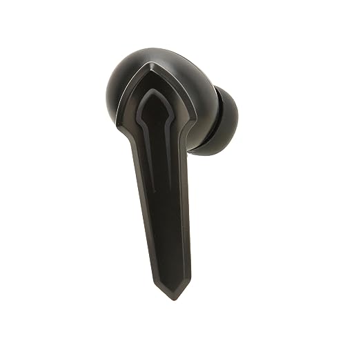 Keenso Low Latency Gaming Earbuds with Mic Wireless Headphones, Rich Bass, 5.2 Technology for Gaming Enthusiasts, ABS Material (Black) - color: Black
