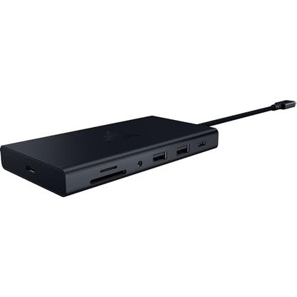 Razer USB-C Dock, 11-in-1 Portable Travel Hub, 85W, Black