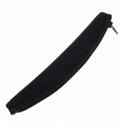 Headphones Headband Cover for QC15 QC2 QC35 QC25 Headset Headband Cushion Pads Bumper Cover Zipper Replacement (Black) - color: Black