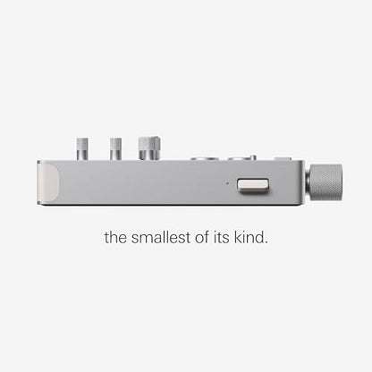 teenage engineering TX–6 portable and rechargeable 6 stereo channel mixer, usb audio interface and sound card, 8 hour battery life, built-in effects, ble and usb midi, iOS compatible