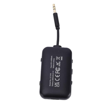Jiawu Bluetooth Transmitter Receiver, Bluetooth 5.4 Ultra Low Latency Wireless Audio Adapter, Rotatable Audio Jack with Builtin 300mAh Battery USB Type C Charging 12m Range for