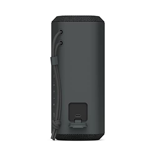 Sony SRS-XE200 X-Series Wireless Ultra Portable-Bluetooth-Speaker, IP67 Waterproof, Dustproof and Shockproof with 16 Hour Battery and Easy to Carry Strap, Black | 16 Hour Battery, Easy to Carry Strap, Wide Sound Goes Anywhere, Line Shape Diffuser, Dual Pa