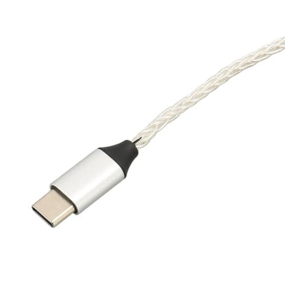 C to for MMCX Cable Flexible 8 Strand Core with Mic Lossless Sound Replacement Earphone Cable for SE215 SE315 SE535 SE846 for UE900 Earphone Upgrade