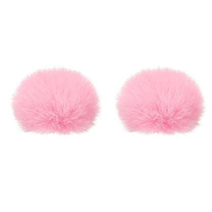 PATIKIL Furry 마이크 윈드스크린 8mm x 62mm 마이크 커버 윈드실드 실내 실외 마이크용 핑크 2팩 - color: 핑크, size: 8mm x 62mm