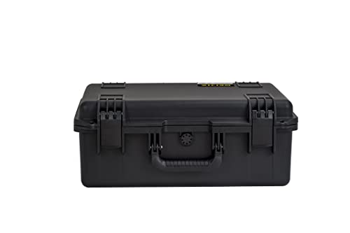 MEIJIA Premium Waterproof Large Hard Camera Case,Hard Protective Case with customizable fit foam,Full Protection with Light&Convenient Design,Elegant Black (21.2"x16.0"x8.3") - size: 21.2"x16.0"x8.3"