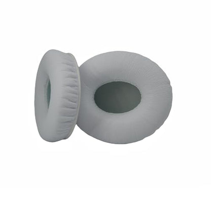 Solo1.0 Wired Replacement Ear Pads Cushions Covers Headphone Accessories Compatible with Monster Beats by Dr.Dre Solo 1.0 Solo HD On-Ear Headphones - Protein Leather Memory Foam - White