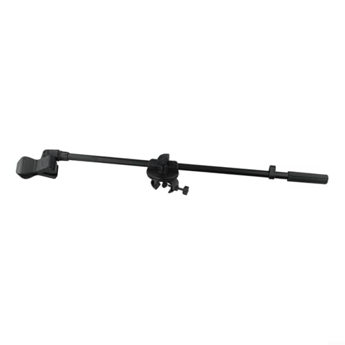 Adjustable Microphone Stand Boom Arm Mount With Holder Extension Bracket 360 Degree Rotating Desktop Mic Stand Clip For Studio Broadcasting Recording Live Streaming 55CM Length(Mic Clip B) - size: Mic Clip B