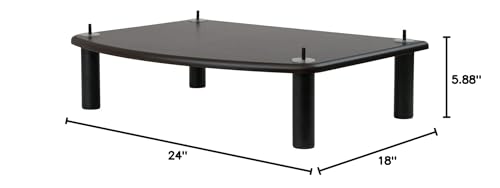 Pangea Audio Vulcan Add-On Shelf with 5.25" Posts Espresso - color: Espresso