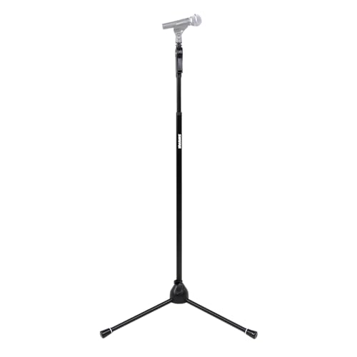 Shure by Gator Deluxe Tripod Mic Stand with Pistol Grip One-Handed Clutch; (SH-TRIPODSTANDDX) - style: Deluxe Clutch