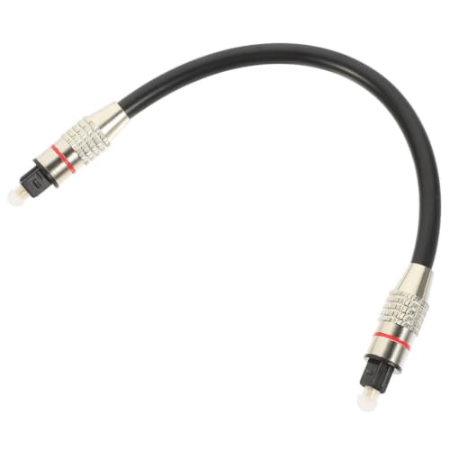 Black Optical Audio Cable PVC Pmmc 1m Male to Male Cord
