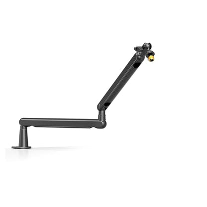 Adjustable Low-profile Arm Microphone Stand With Cable Managment/Desk Mount, Suspension Boom(WHITE) - color: WHITE