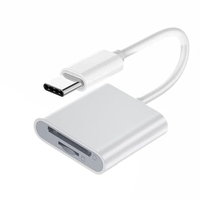 CY USB 2.0 Type C USB-C to TF Micro SD SDXC SDHC Card Reader Adapter Compatible with MAC Laptop Tablet Phone - style: SD+TF