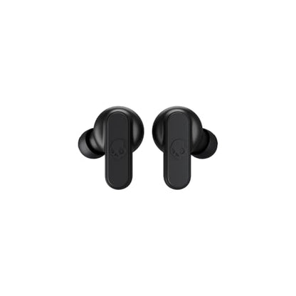 Skullcandy Dime 2 Wireless Earbuds,Bluetooth Headphones,Noise Isolating Fit,Up to 12 Hours Battery,Microphone for iPhone Android,Easy Carry with Integrated Lanyard - True Black,(Pack of 2) - color: True Black, size: One (Pack of 2)