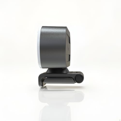 W4 2K Autofocus Webcam with Dual Mics & LED Light - color: Black-W4 2K Autofocus