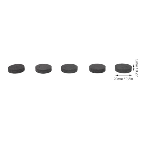 50Pcs Black EVA Foam Vibration Soundbar Isolation Pads Non Slip Thickened Adhesive Shock Absorption Pads Studio Monitors(20 * 5mm) - style: 20*5mm