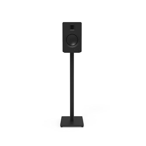 Kanto ST28 28” Universal Floor Speaker Stands for Bookshelf Speakers up to 30 lbs | Improved Sound | Hidden Cable Management | Timeless Design, | Pair | Black Steel w/Black MDF Base - size: 28 Inches - Black