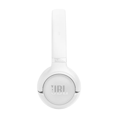 JBL Tune 530C - Wired On-Ear Headphones - White | JBL Pure Bass Sound, Hi-Res Audio, Wide compatibility, 3-button remote with microphone, Easy EQ presets - color: White