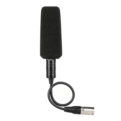 Andoer Video Recording Interview Photography Stereo Condenser Unidirectional Microphone Mic for Sony Panosonic Camcorders-XLR Interface