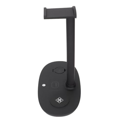 GOWENIC Wireless Charger Headphone Stand, 15W Fast Charge Detachable, Wireless Charger Dock Station for Office Gaming Desk, Headphone Charging Hanger for Gaming Headset Controller