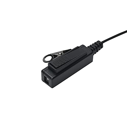 TLK 100 1-Pin 2-Wire Earpiece Compatible with Motorola Radio SL300 SL3500e SL7550e SL7550 SL7580 with Mic Big PTT Tansparent Acoustic Tube Headset