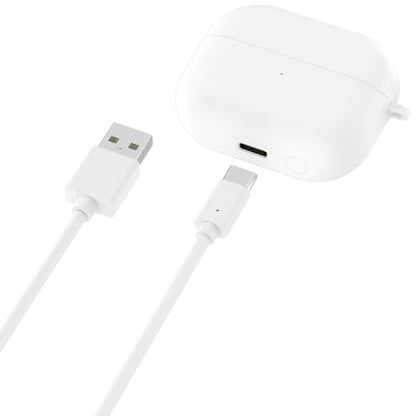 Inended for Samsung Galaxy Buds 3 FE Charging Case R420,Replacement Charger Station with USB C Cable Wired Earbuds Charging Dock Cradle (White) - color: White