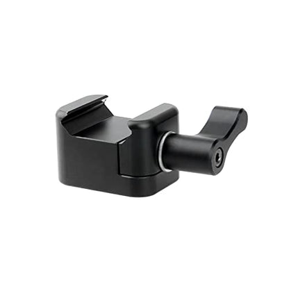 NICEYRIG NATO Rail Clamp Quick Release with 1/4''&3/8'' Locating Hole-194 | NATO Clamp Adapter Counterbore for Friction Arm Ballhead Cold Shoe Monitor Microphone Mount