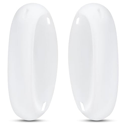 WC ShellZ Max - Protective Shell Covers for AirPods Max 1 & 2 | Made by Wicked Cushions | Made with Premium Silicone | White - color: White