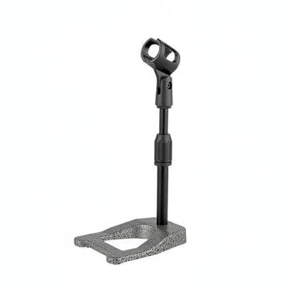 Solid Metal Microphone Stand Base, Weighted A-Shape Desktop Anchor for Streaming and Recording, Stable 13-Inch Footprint