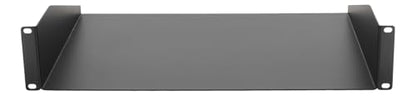 Rockville 2URS 2U 14-Inch Deep Rack Shelf, 40lb Capacity Heavy Gauge Steel Tray, for 19-Inch Pro Audio Racks | 40 lb Capacity, Heavy Gauge Steel, 19" Rack Compatible, Powder Coated, No Lip Design, Rounded Corners, Solid Surface - size: 2U