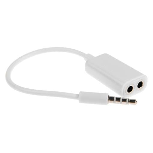 Headphones Splitter 3.5mm Earphone Adapter Compatible with Samsung Galaxy A06/A05/A04, Dual Headset Port Audio Jack Adaptor