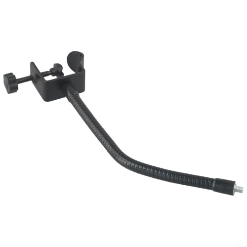 Adjustable Gooseneck Microphone Stand with Desk Clamp, Flexible Metal Arm for Podcasting Streaming Gaming, Compatible with Handheld Mics and Smartphones(A) - size: A