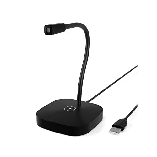 USB Microphone, Plug & Play Gaming Mic, Microphone for Streaming with Mute Button, Ideal for Gaming, Meetings (Black)